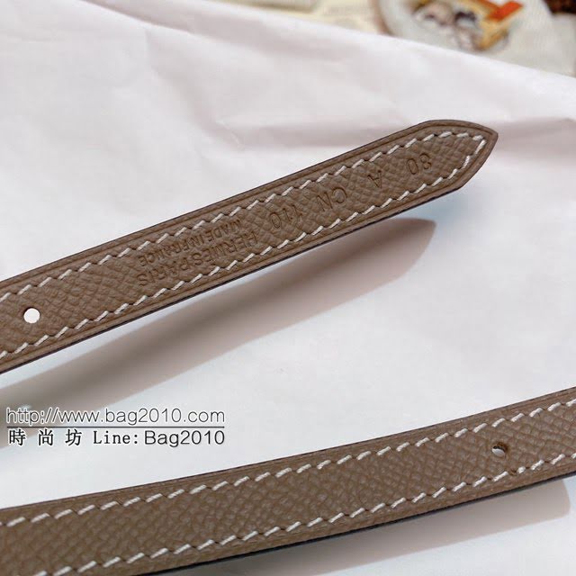 HERMES女士皮帶 愛馬仕經典扣雙面Epsom皮腰帶  jjp1983